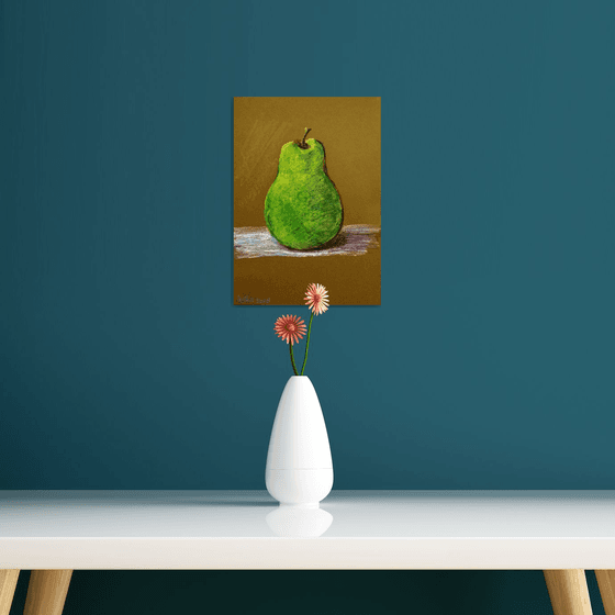 Single Pear- A Still Life