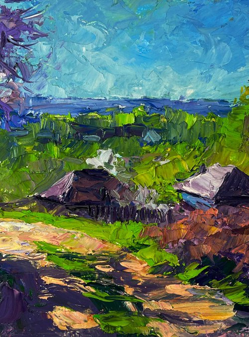 Village in the Spring Silence by Boris Serdyuk