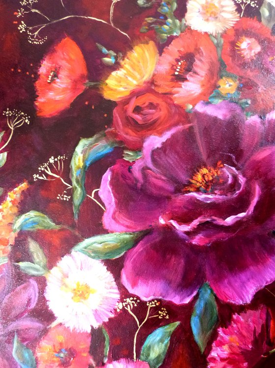 The Velvet Garden. Tondo 50 cm