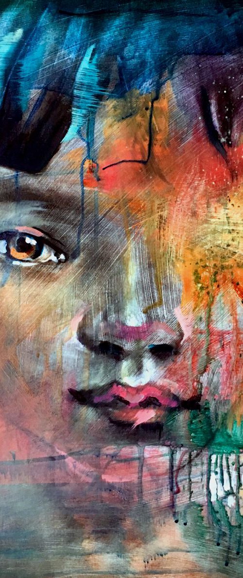 Young Refugee by Anthony Barrow BA(Hons) Fine Art