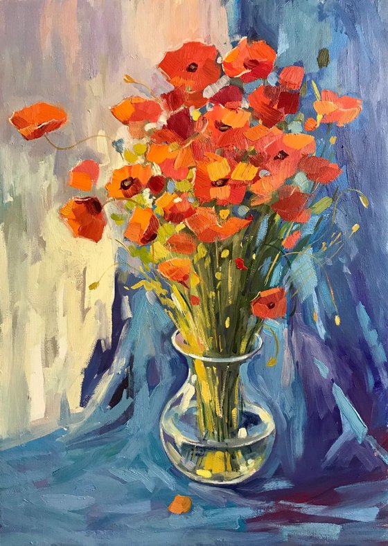 Poppies still life