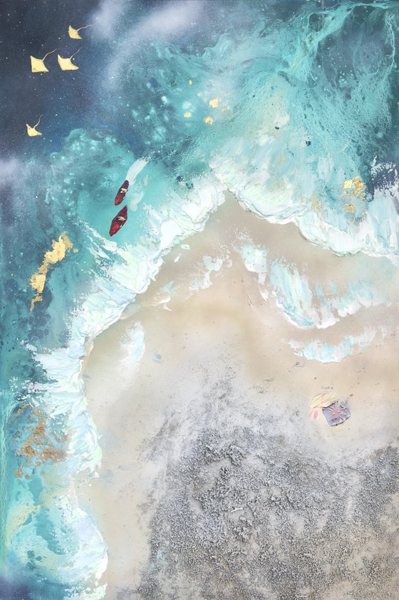 Whitsundays Teal 1 90x60