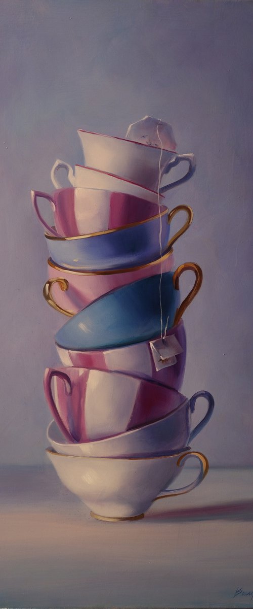 "Everything is ready for tea" by Lena Vylusk