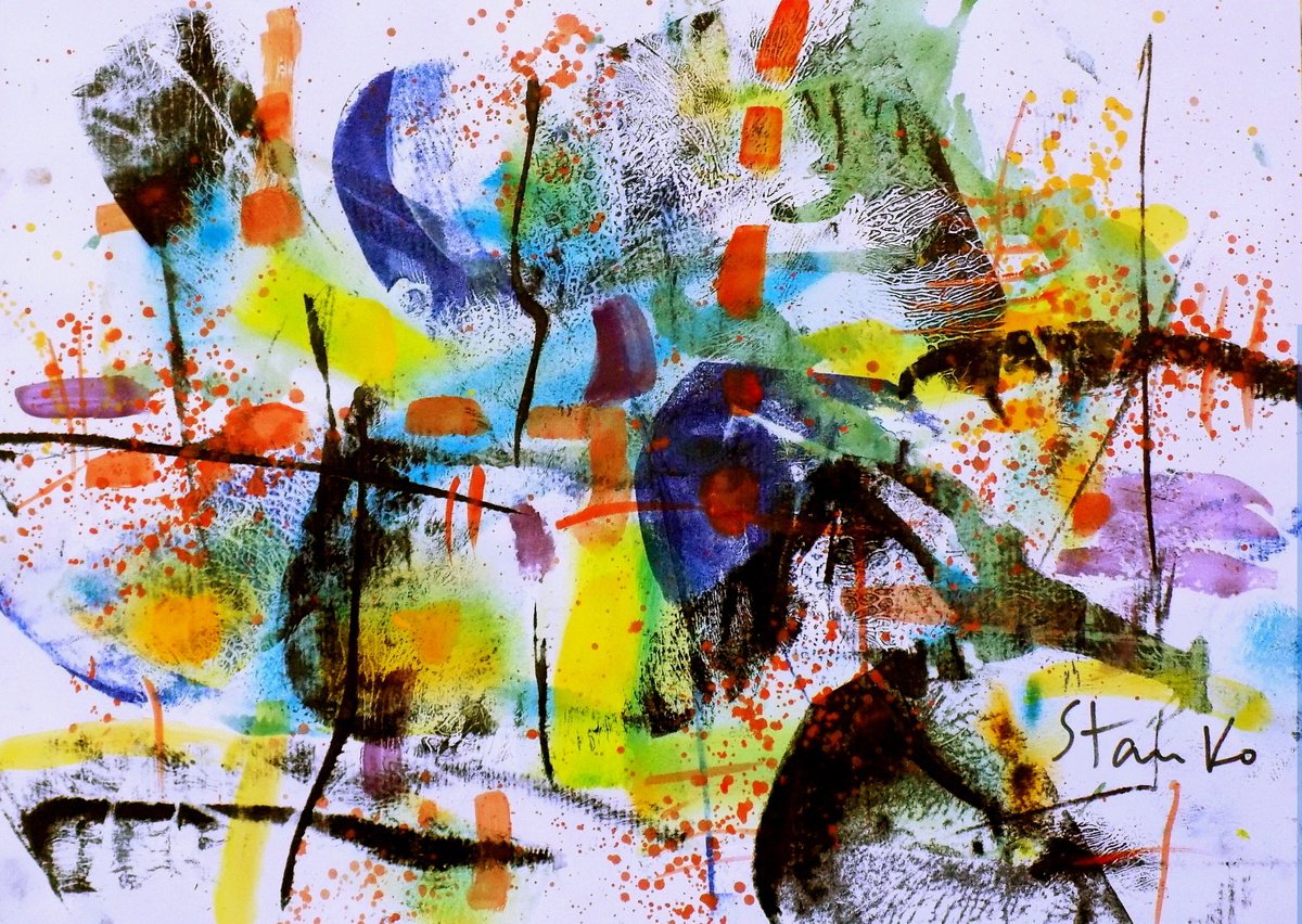 Abstract Landscape-Xiv By Stanislav Bojankov, 21 X 15, Artwork For Sale On Artfinder