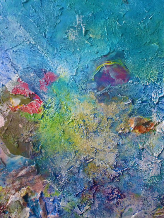 A large abstract painting