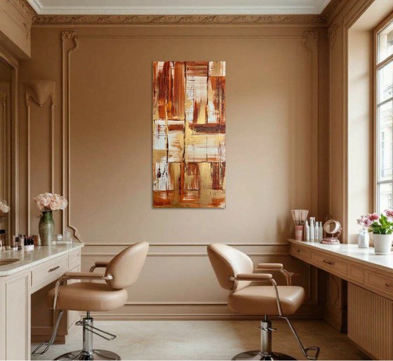 Field of Study Ochre 50x100x2 cm