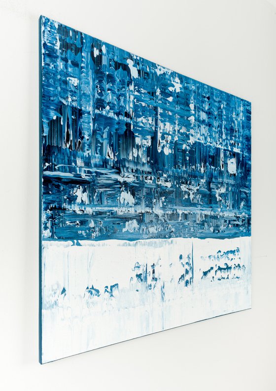 Blue abstract painting LE773