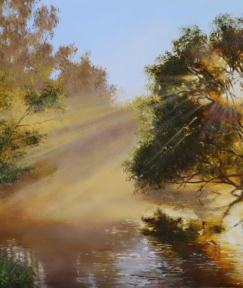 Sunlight Through Trees by Natalia Shaykina