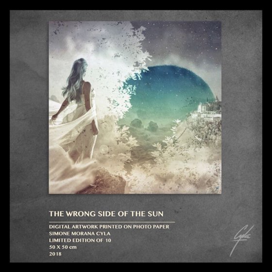 THE WRONG SIDE OF THE SUN | 2018 | DIGITAL ARTWORK PRINTED ON PHOTOGRAPHIC PAPER | HIGH QUALITY | LIMITED EDITION OF 10 | SIMONE MORANA CYLA | 50 X 50 CM