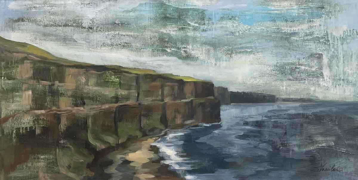  Irish Rocks By Silvia Vassileva, 40 X 20, Artwork For Sale On Artfinder