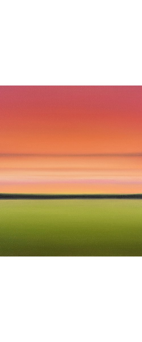 Sunset Magic - Colorful Abstract Landscape by Suzanne Vaughan