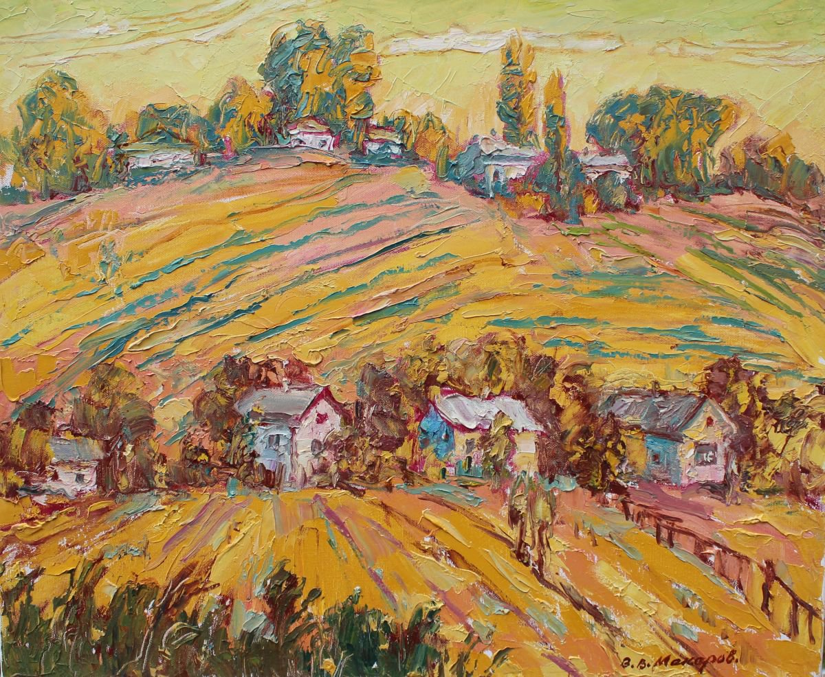 Rural landscape. by Viktor Makarov