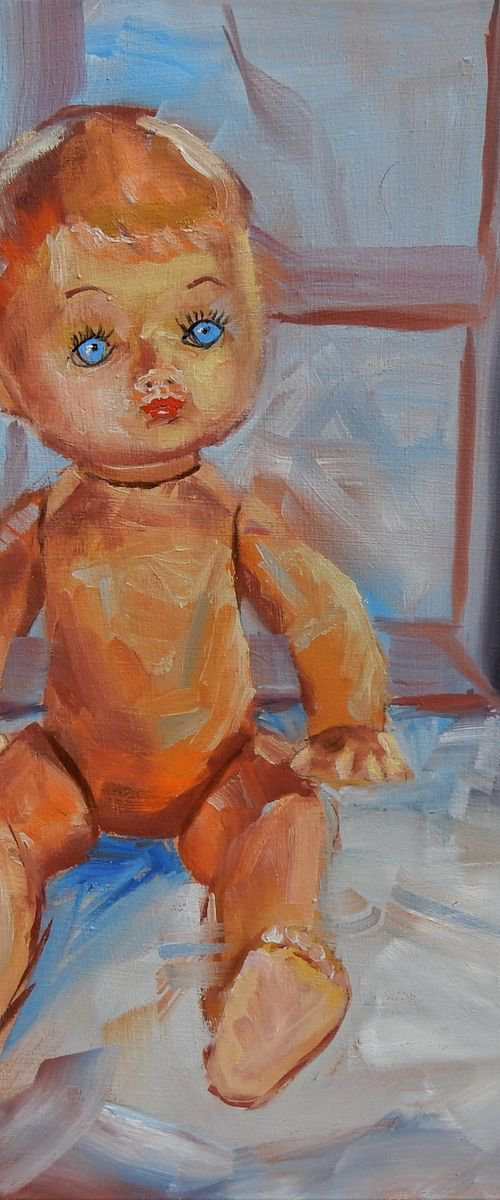 Still life with baby doll. by Vita Schagen