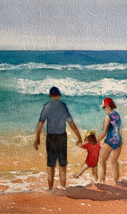 At the beach by Shelly Du