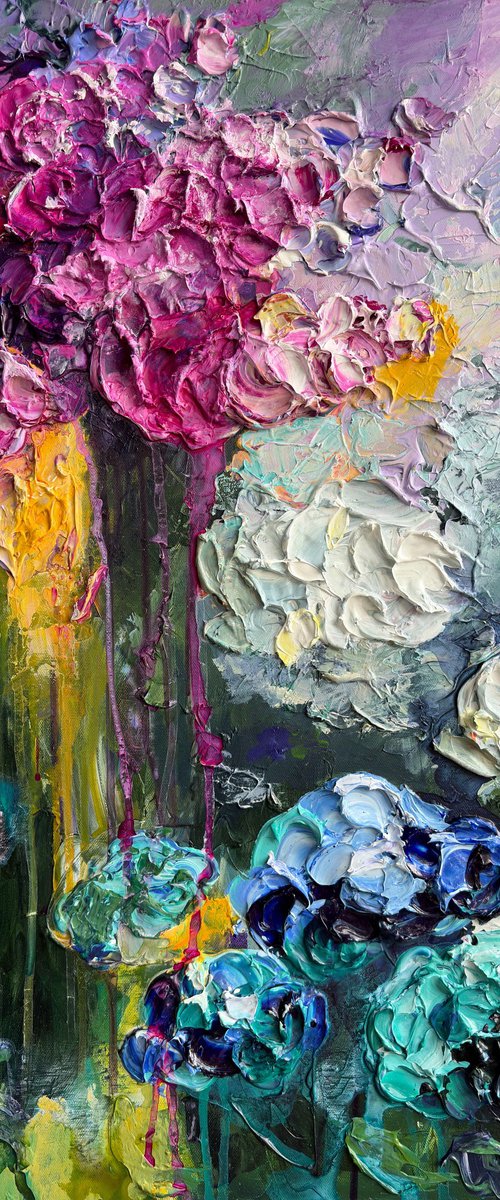 Rainbow Hydrangea II — Floral by Mily Art