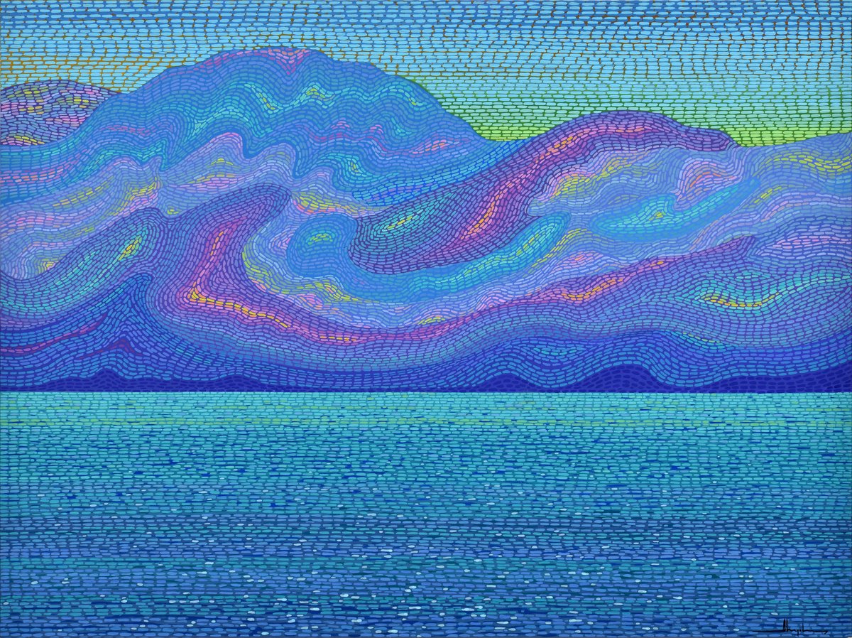  Fog Over The Bay By Alex Nizovsky, 40 X 30, Artwork For Sale On Artfinder