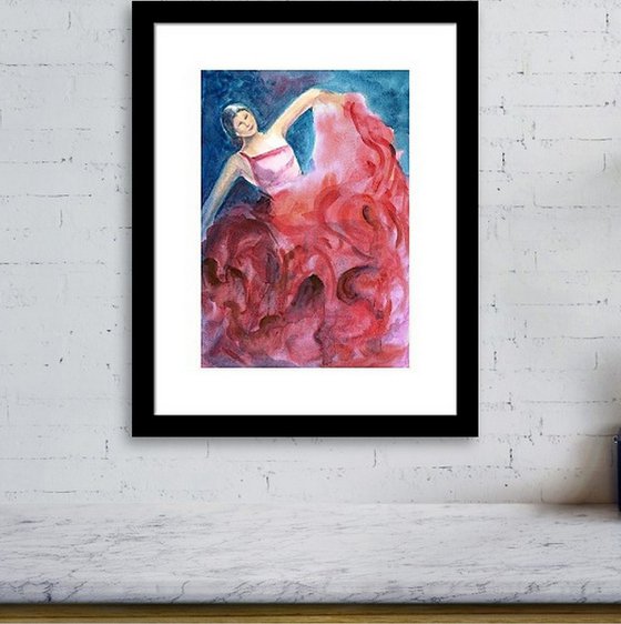 Set of Two Flamenco Dancers