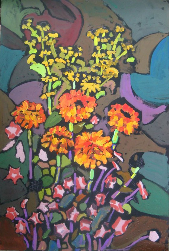 Flowers, 50x70 cm