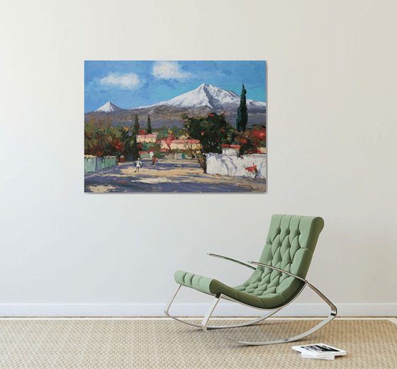 Ararat from the Village