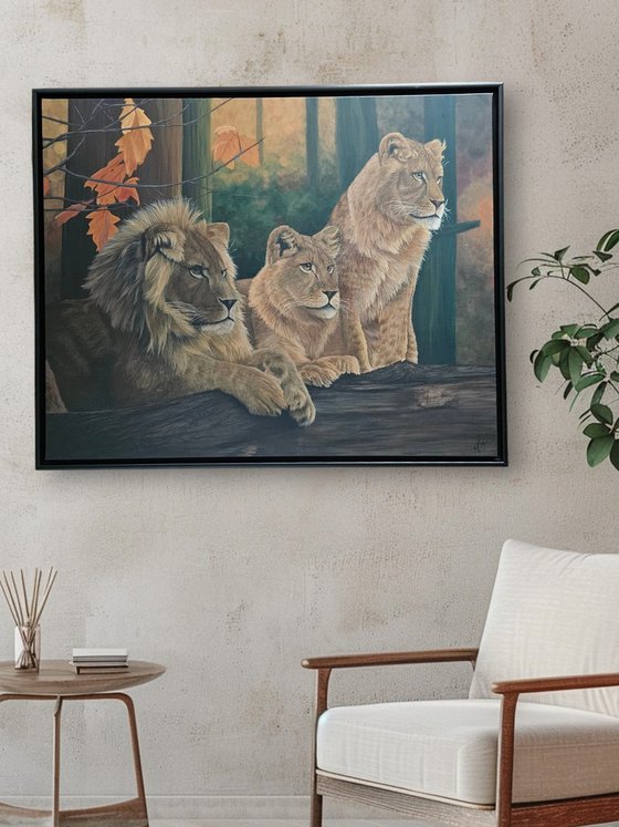 Painting Lion's Harmony