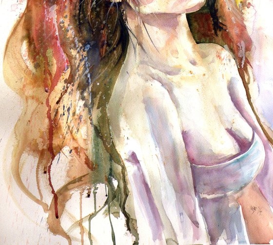 Girl in gold