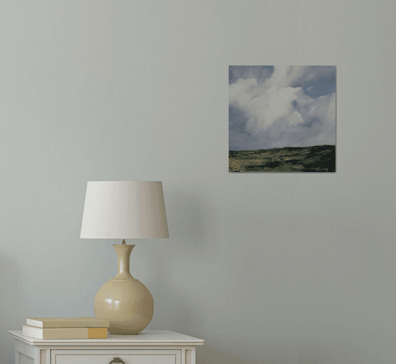 Clouds over the fields, Irish Landscape