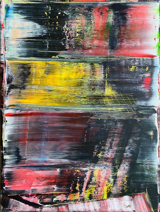 "Soul Love" - Original PMS Large Abstract Acrylic Painting On Canvas - 30" x 40"