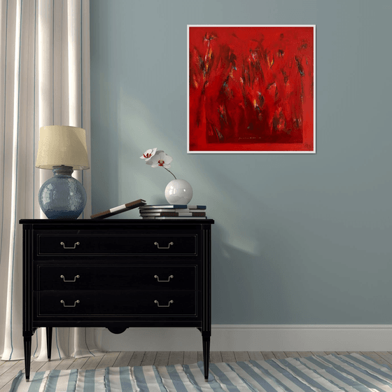 Ember Ground_30"X30" 2025