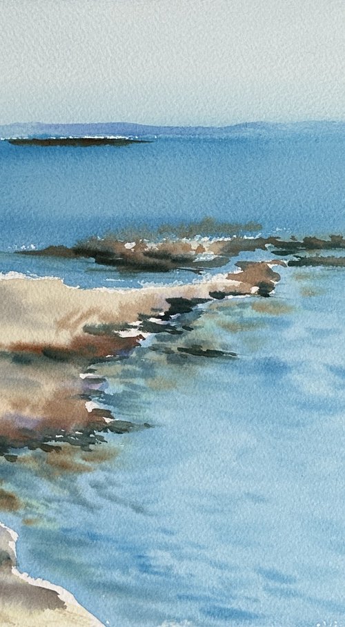 Greek Seaside Serenity by Oleksandra Padushyna