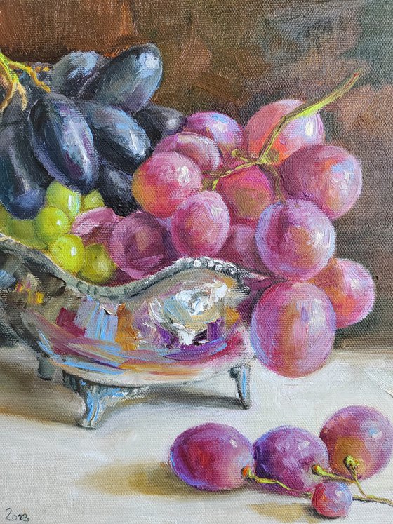 Black Grapes fruit still life