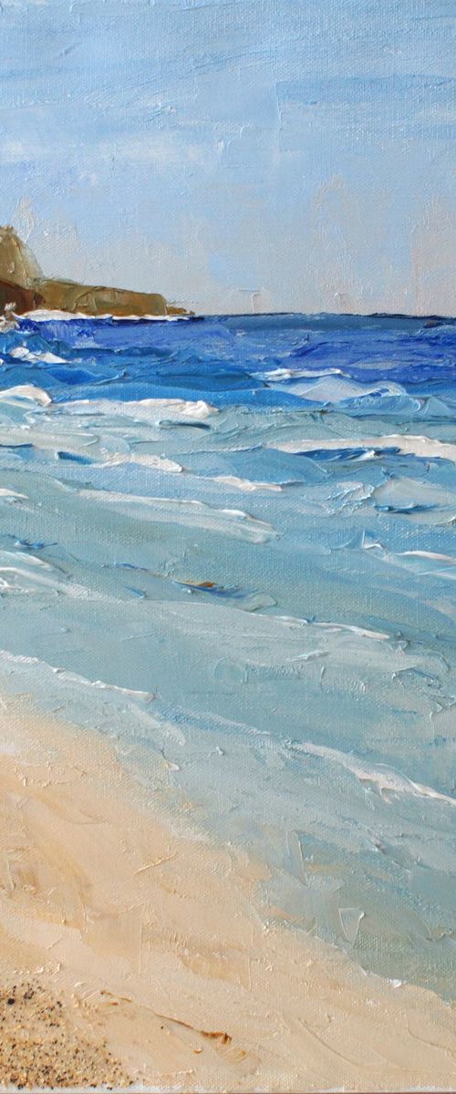 Porthmeor Beach - Surf and Sand by Ann Palmer