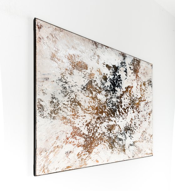 Brown abstract painting DK663