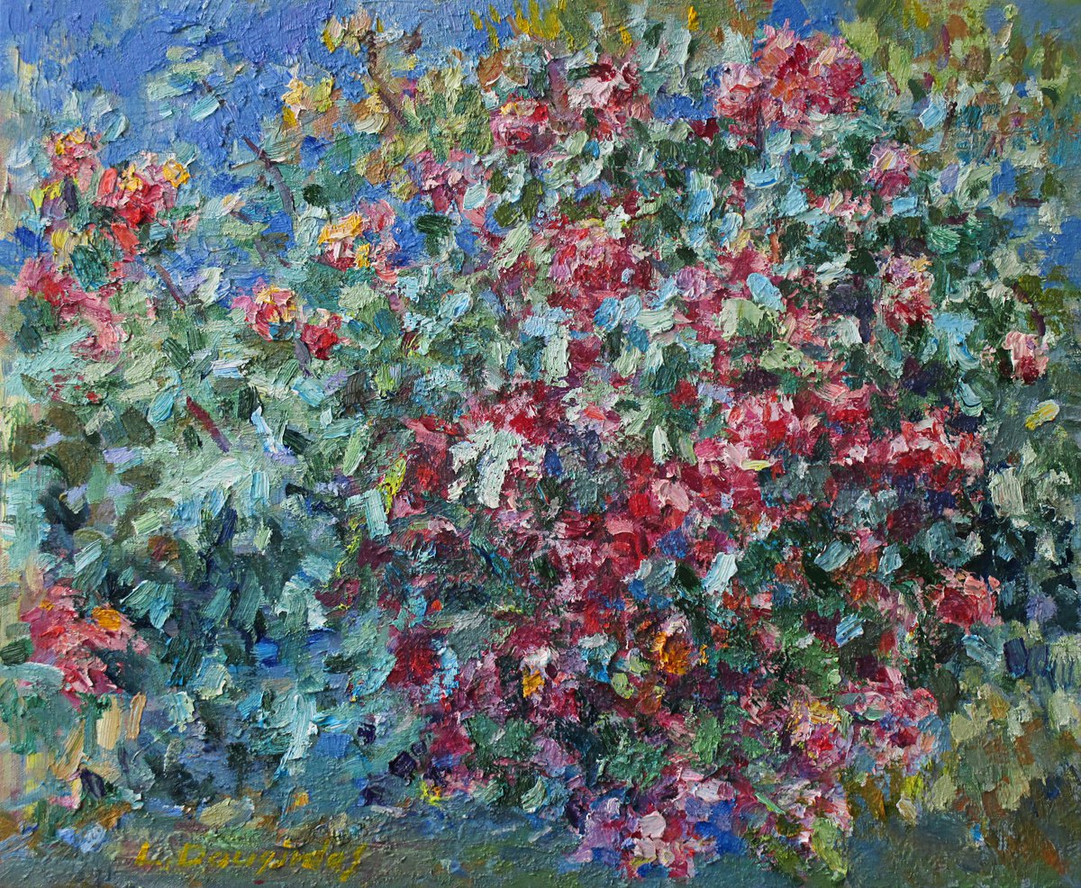 Peonies in blossom by Liudvikas Daugirdas