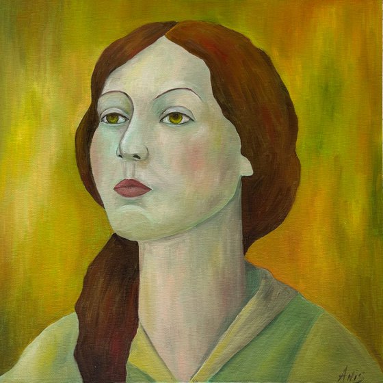 Portrait in Green Light