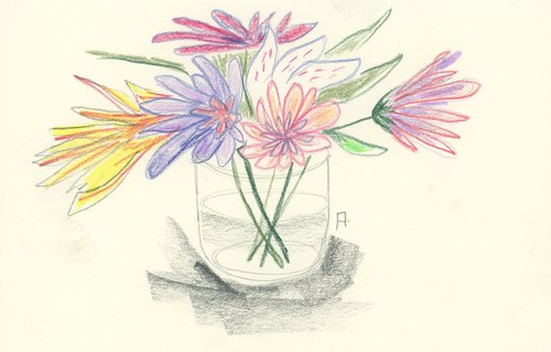 Floral Drawing 2 by Anton Maliar