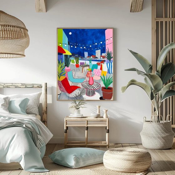 Colorful Summer Terrace