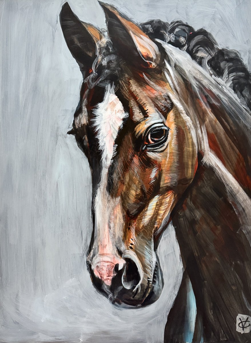 In The Quiet Of His Gaze By Victoria Coleman, 18 X 24, Artwork For Sale On Artfinder