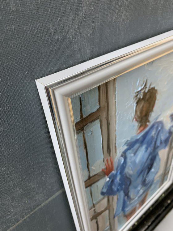 Woman, Window View.