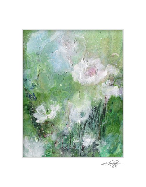 Floral Delight 70 - Textured Floral Abstract Painting by Kathy Morton Stanion by Kathy Morton Stanion