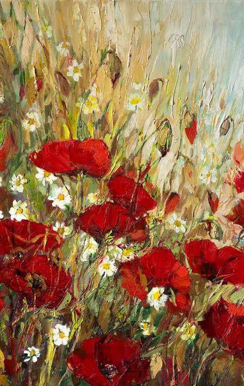 'Poppies at Sunrise' by Ewa Czarniecka