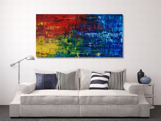 Color Rush IV (140 x 70 cm) (56x28 inches) XXL