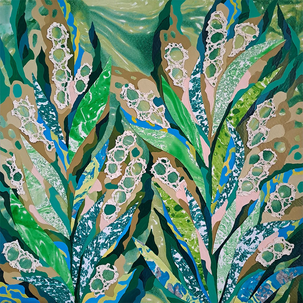 Lace Garden By Mariia Raskin, 10 X 10, Artwork For Sale On Artfinder