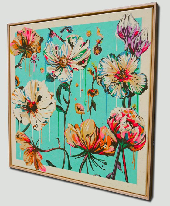 Fantasy Flowers turquoise