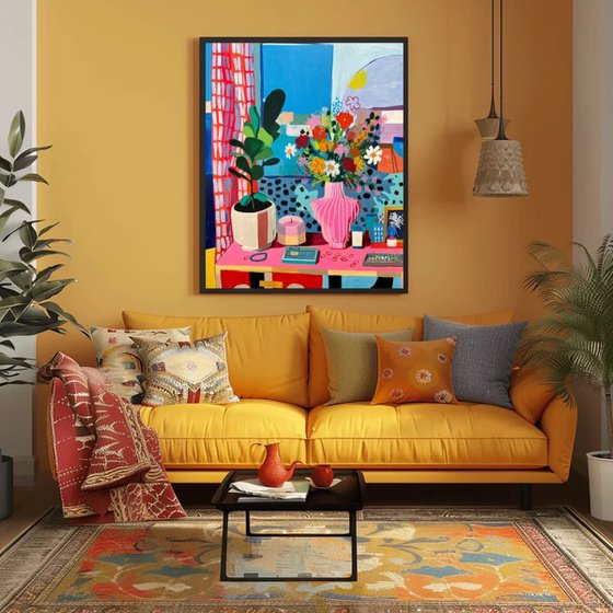 Vibrant Interior Still Life