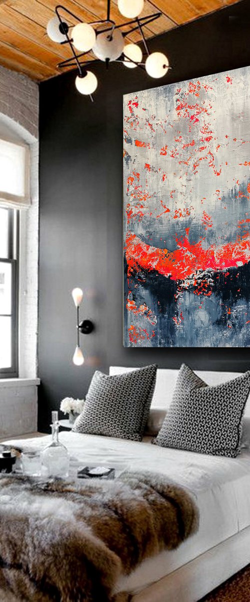 150x100cm. / abstract painting / Abstract 2110 by Alex Senchenko
