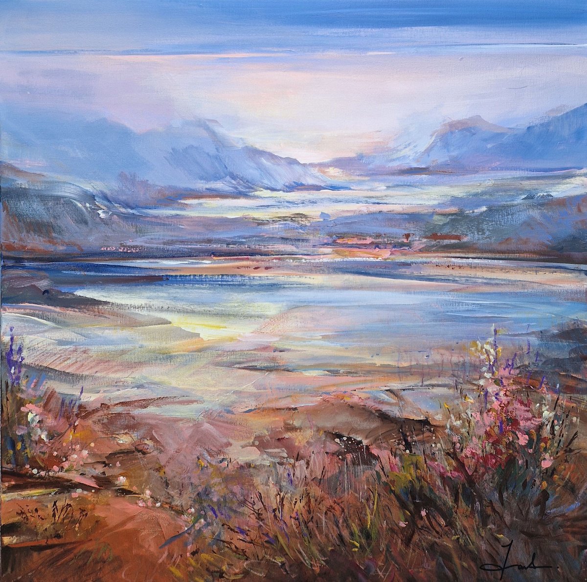  Tender Evening Hours By Irina Laube, 31 X 31, Artwork For Sale On Artfinder