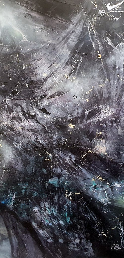 Gigantic Size XXL Painting Between The Light And Creation By O KLOSKA by Kloska Ovidiu