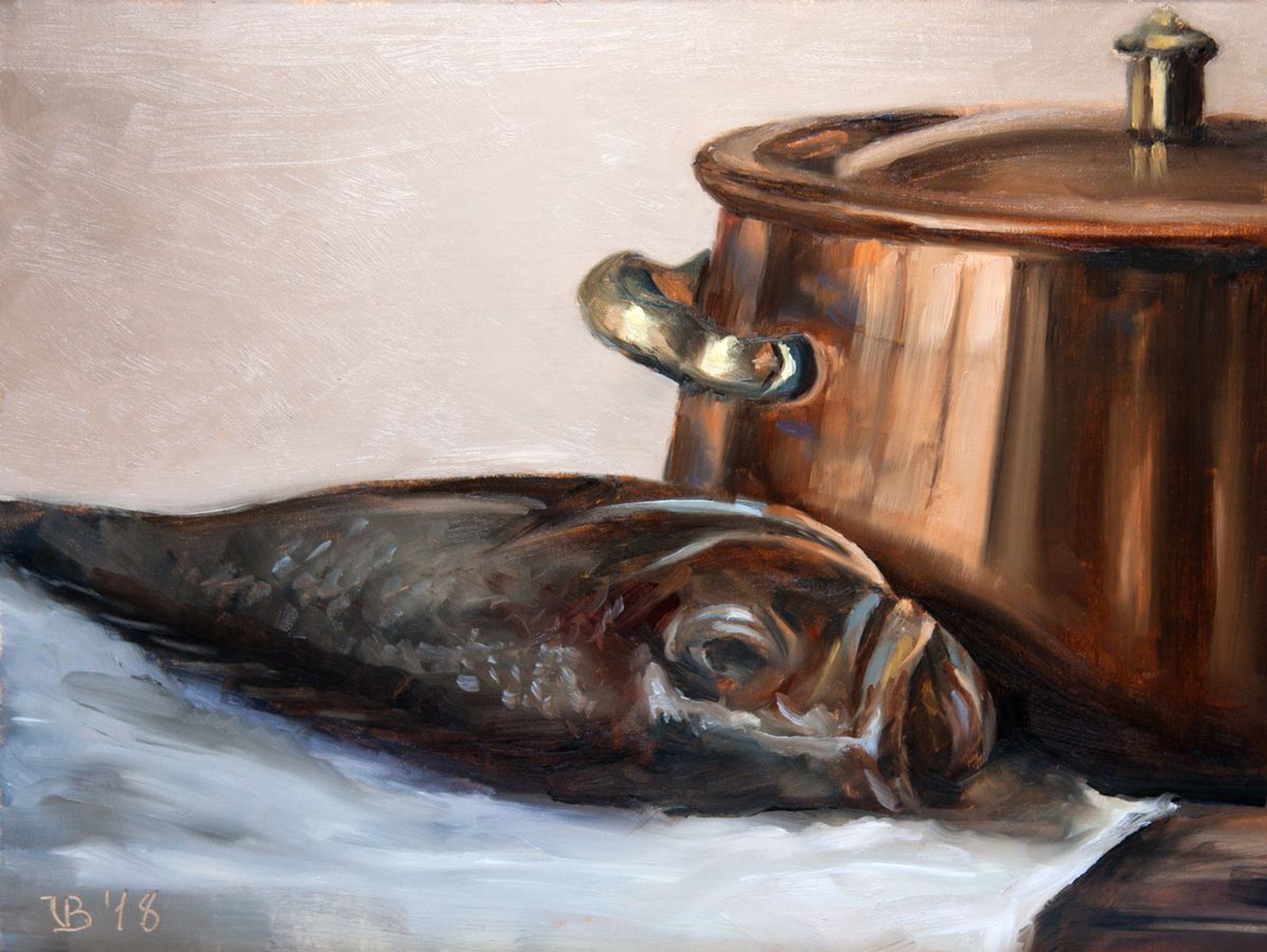 Black Sea Bass And Copper By Vitaly Borisenko Artfinder