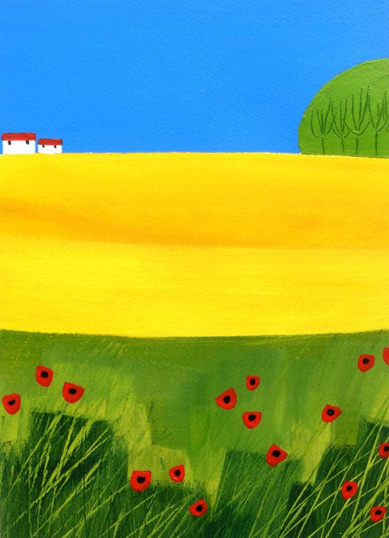 Rapeseed and Poppies