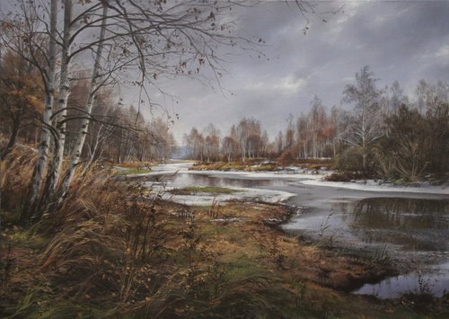 Early winter by Viktar Yushkevich YUVART